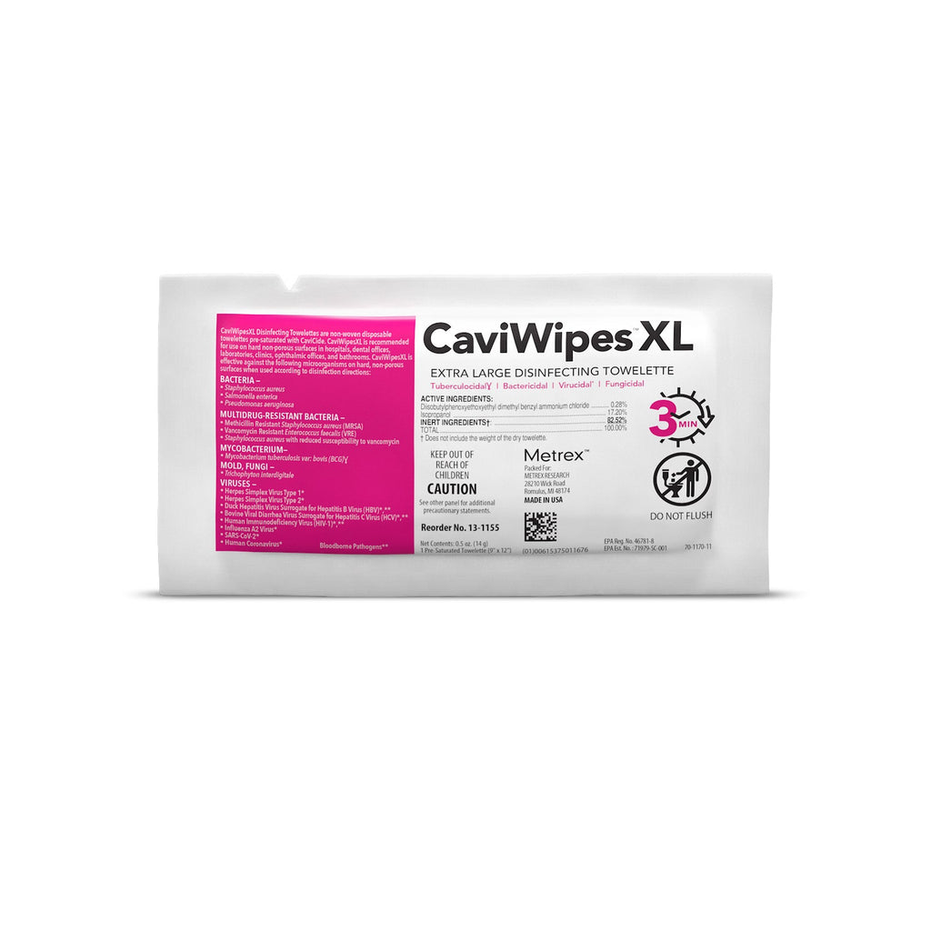 Metrex CaviWipes XL Disinfecting Towelettes - Best  from Metrex - Shop now at AED Professionals