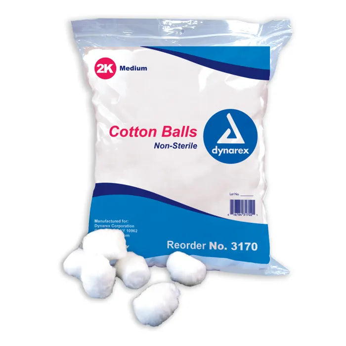 Dynarex Cotton Balls - Non-Sterile - Best First Aid from Dynarex - Shop now at AED Professionals