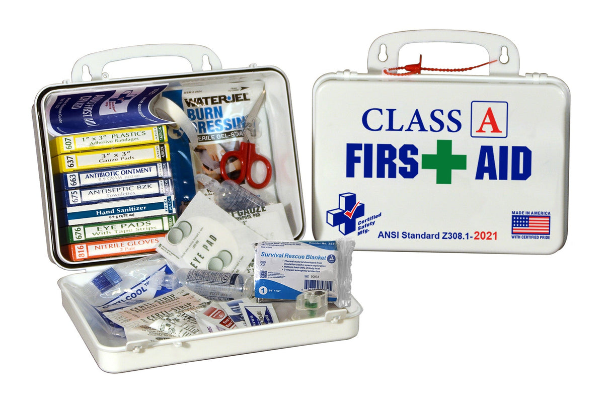 Certified Safety Mfg. Class A First Aid Kit AED Professionals