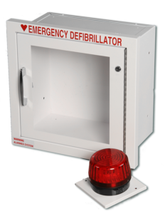 Standard Semi-Recessed AED Cabinet, Compact - Best Automated External Defibrillators from Modern Metal Products - Shop now at AED Professionals