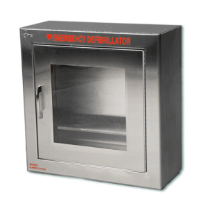 Stainless Steel Surface Mount AED Cabinet, Large - Best Automated External Defibrillators from Modern Metal Products - Shop now at AED Professionals