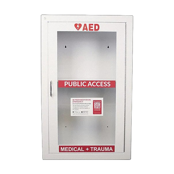 Combination Alarmed Wall Cabinet for Zoll Mobilize Rescue Systems, AED & Trauma Kit Combo - Best Rescue Products from ZOLL - Shop now at AED Professionals