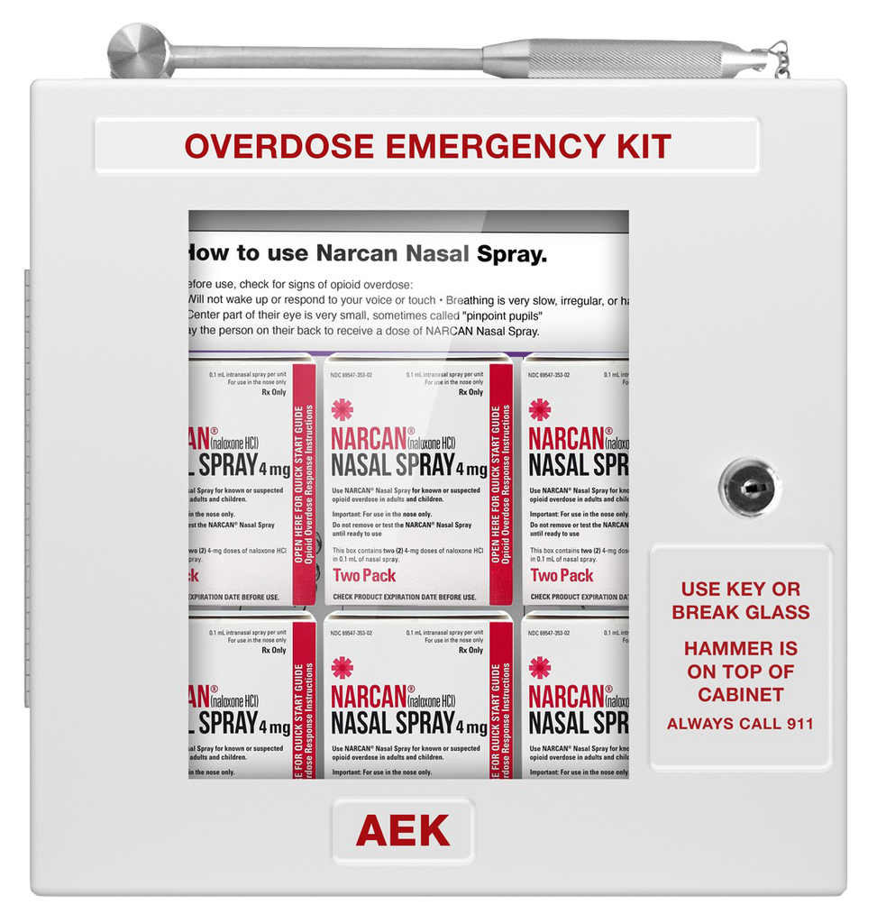 Public Access Naloxone/Narcan Opioid Overdose Emergency Kit Cabinet - Best Business & Industrial from AED Professionals - Shop now at AED Professionals