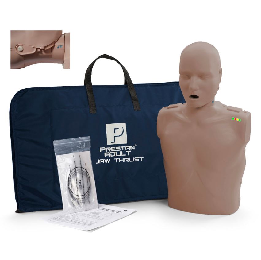 Prestan Adult Jaw Thrust Manikin with CPR Feedback - Best Training Supplies from Prestan - Shop now at AED Professionals