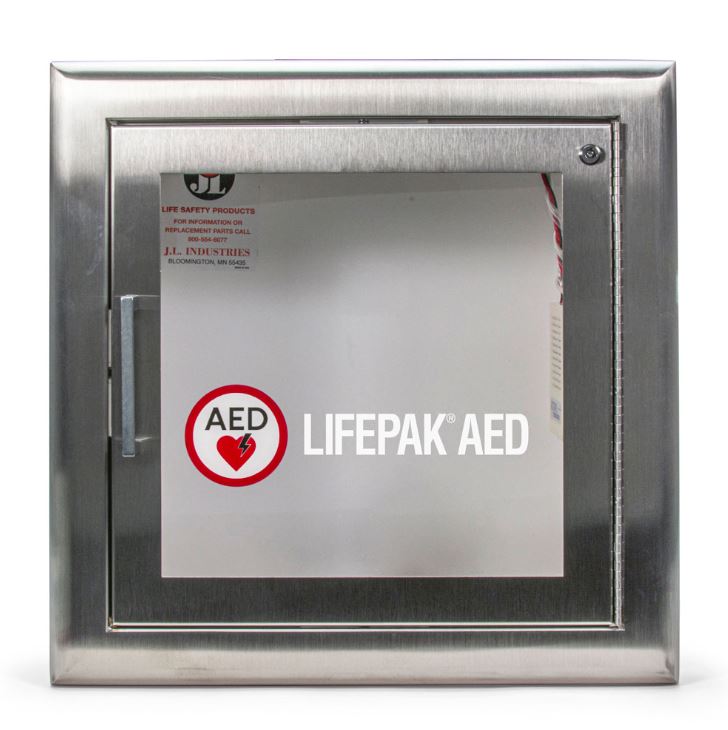 Physio-Control/Stryker LIFEPAK AED Surface Mount Stainless Steel Cabinet with Alarm - Best  from Physio-Control/Stryker - Shop now at AED Professionals