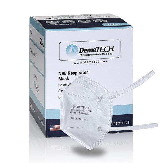 DemeTECH N95 Respirators, 20/box - Best PPE from DemeTECH - Shop now at AED Professionals