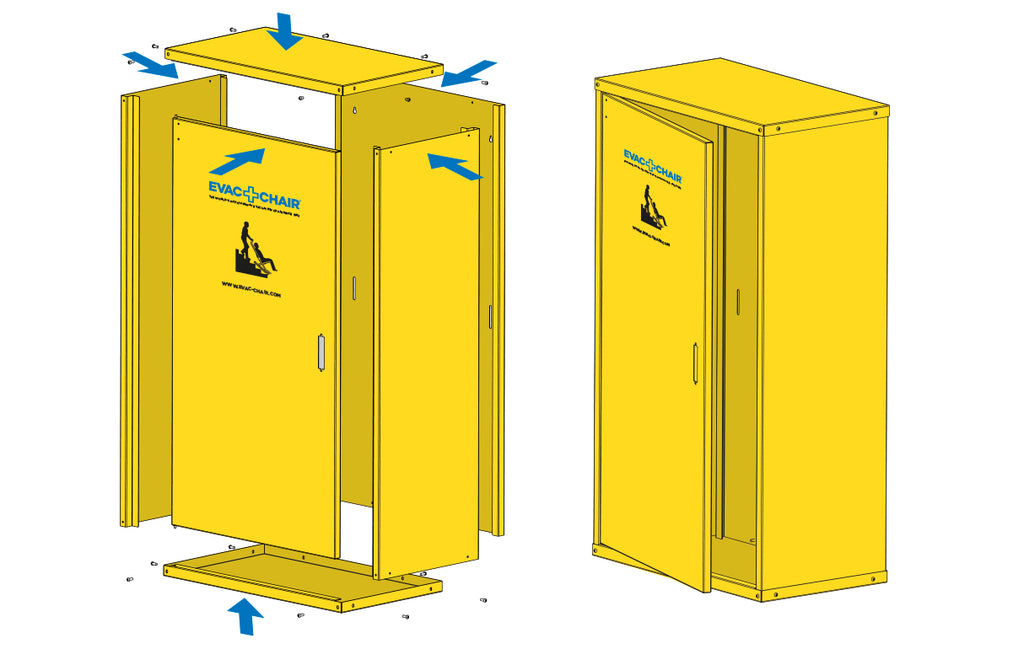 Evac+Chair Metal Storage Cabinet - Best Medical Devices from EVAC+CHAIR - Shop now at AED Professionals