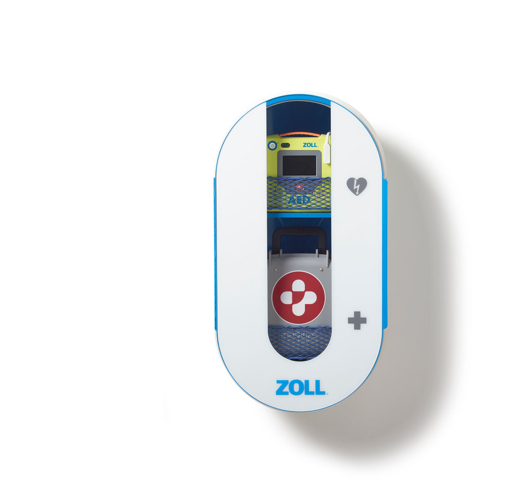 Combination Alarmed Wall Cabinet for Zoll Mobilize Rescue Systems, AED & Trauma Kit Combo - Best AED Cabinets from ZOLL - Shop now at AED Professionals