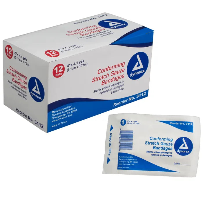 Dynarex Stretch Gauze Bandages - Sterile & Non-Sterile - Best First Aid from Dynarex - Shop now at AED Professionals
