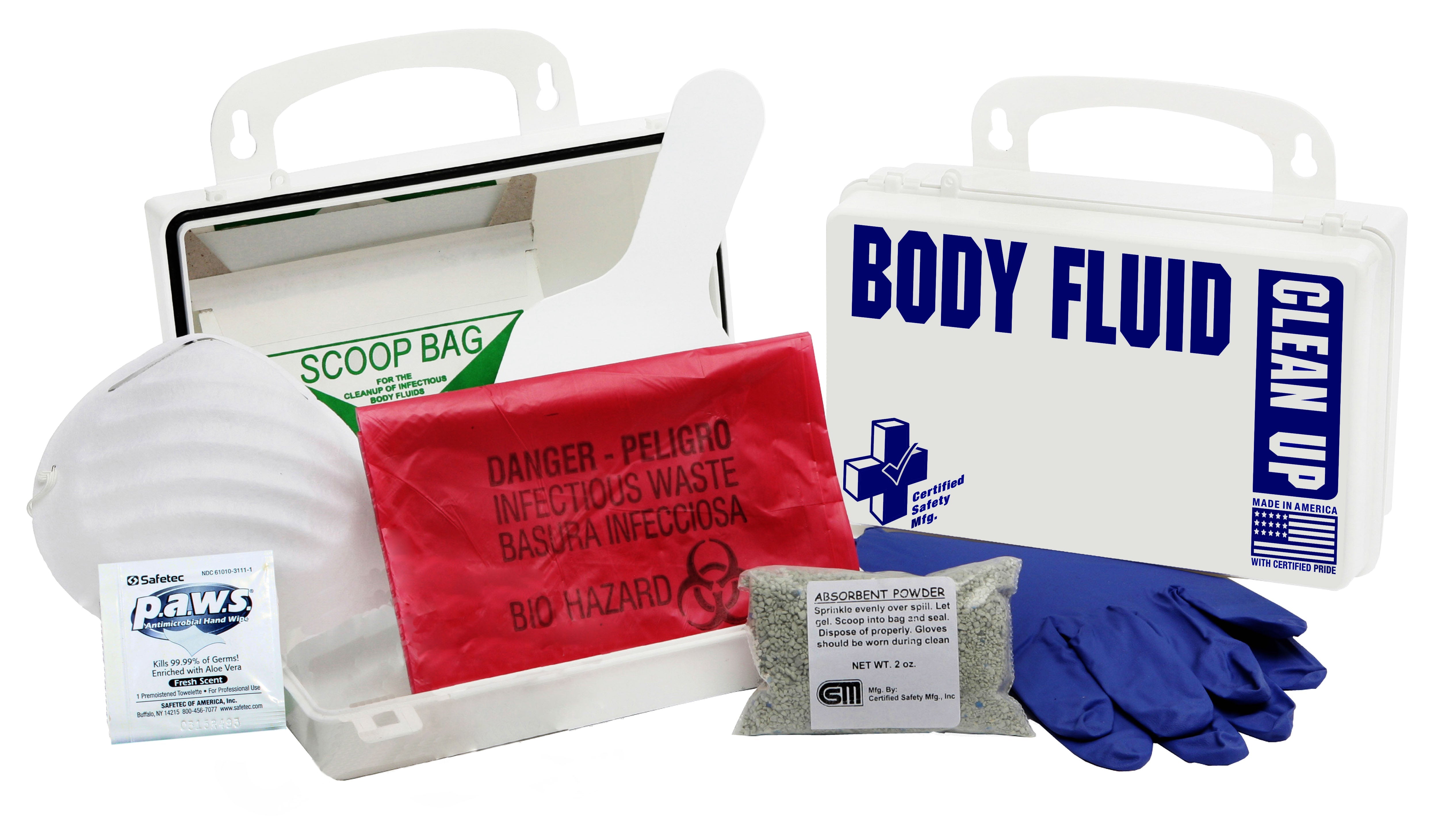 Certified Safety Mfg. Bodily Fluid Clean Up Kit | AED Professionals