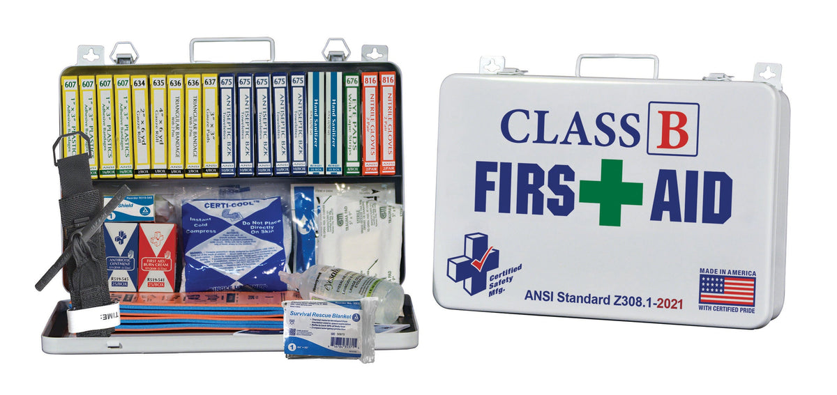 Certified Safety Mfg. Class B First Aid Kit | AED Professionals