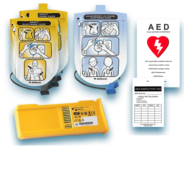 Defibtech Lifeline/Lifeline Auto AED Pad & Battery Maintenance Package
