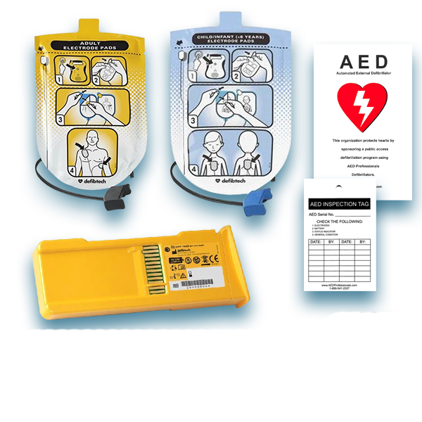 Defibtech Lifeline/Lifeline Auto AED Pad & Battery Maintenance Package
