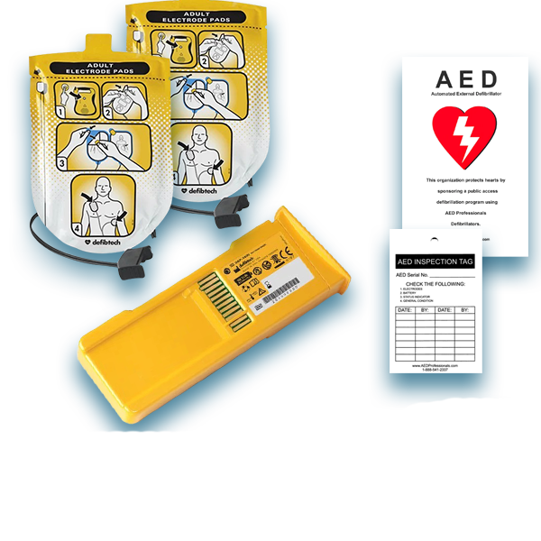 Defibtech Lifeline/Lifeline Auto AED Pad & Battery Maintenance Package