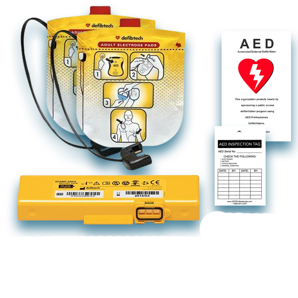 Defibtech Lifeline VIEW AED Pad & Battery Maintenance Pack
