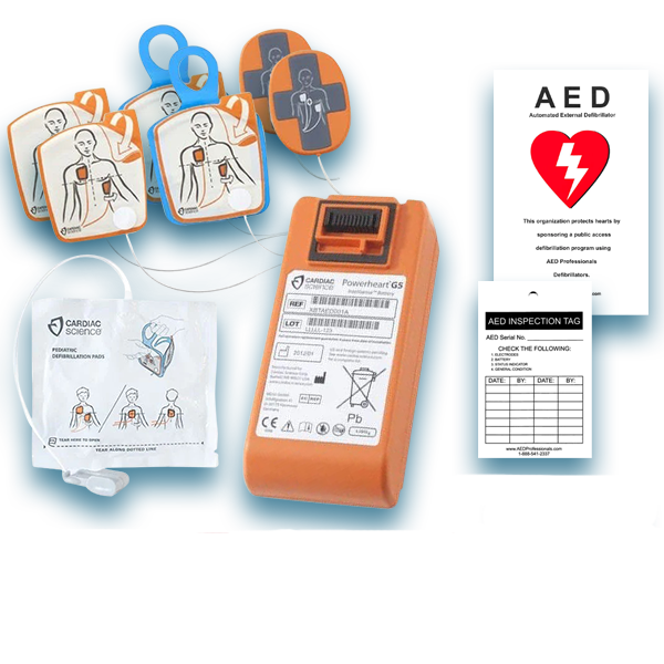 Cardiac Science Powerheart G5 AED Electrode Pad & Battery Maintenance Package