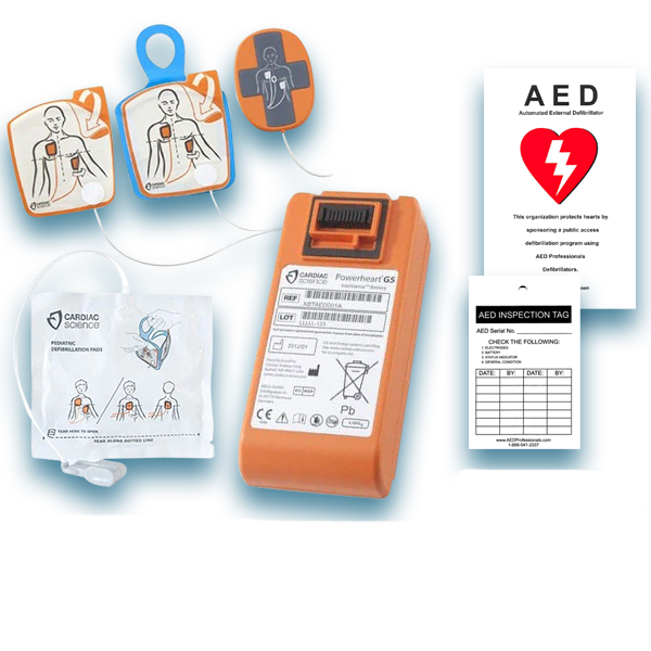 Cardiac Science Powerheart G5 AED Electrode Pad & Battery Maintenance Package