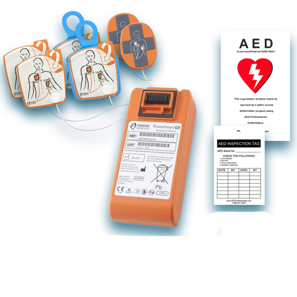 Cardiac Science Powerheart G5 AED Electrode Pad & Battery Maintenance Package