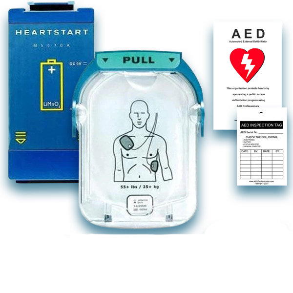 Philips HeartStart Onsite AED Electrode Pad & Battery Maintenance Package