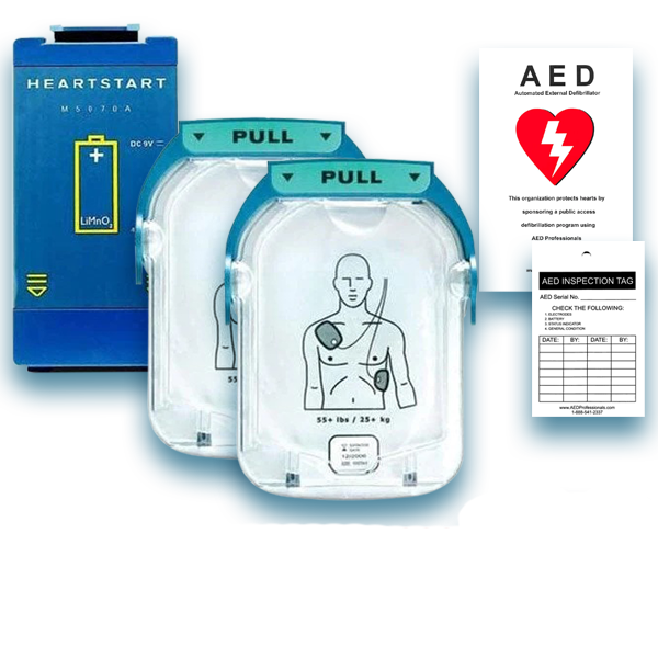 Philips HeartStart Onsite AED Electrode Pad & Battery Maintenance Package