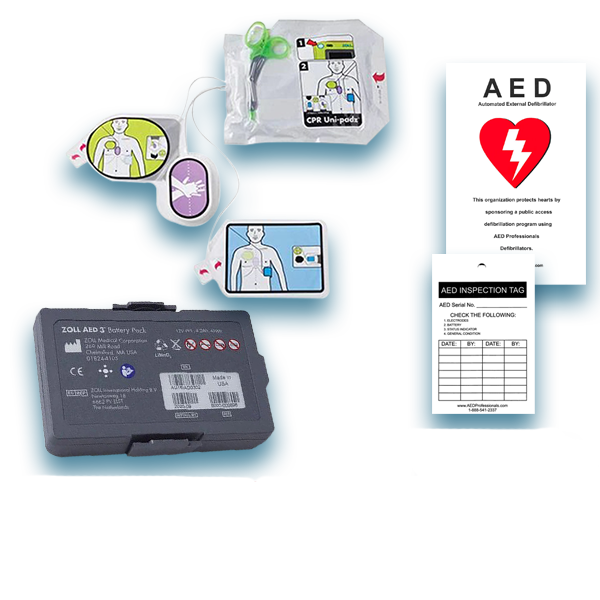 ZOLL AED 3 Electrode Pad & Battery Maintenance Package