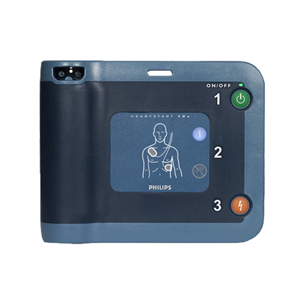 Blue Philips AED machine