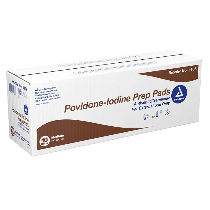 Dynarex Povidone-Iodine Prep Pads - Best First Aid from Dynarex - Shop now at AED Professionals