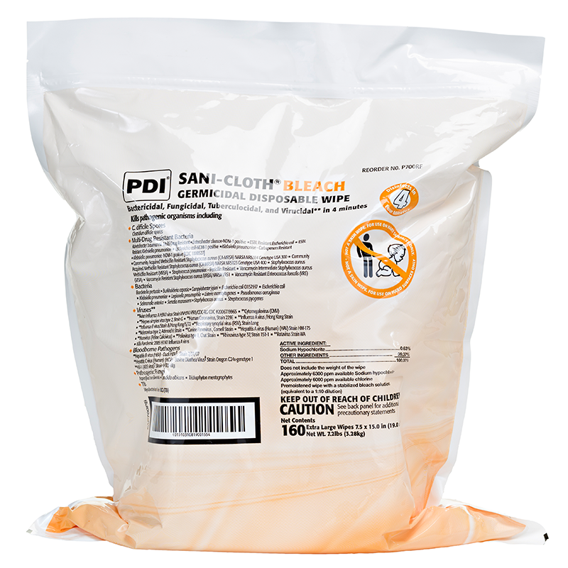 Sani-Cloth Bleach Germicidal Disposable Wipe - Best  from PDI - Shop now at AED Professionals
