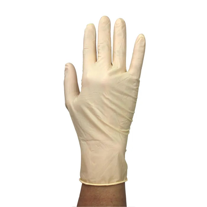 Powdered latex exam outlet gloves