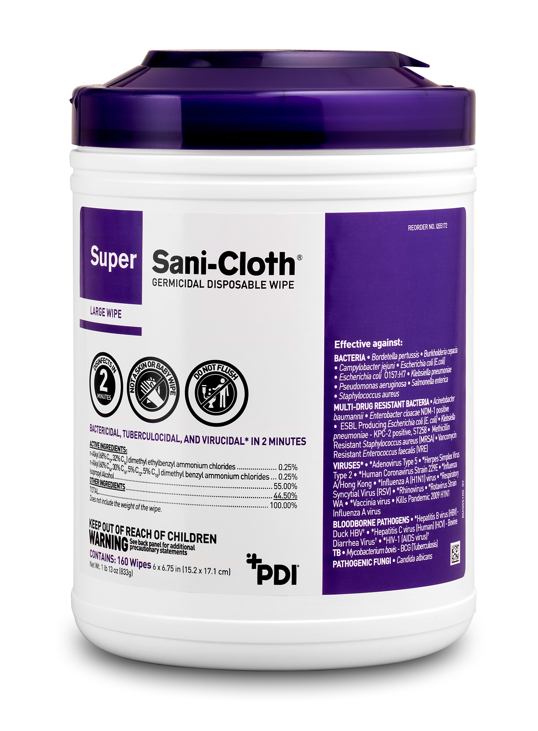 Super Sani-Cloth® Germicidal Disposable Wipe - PDI Healthcare