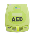 A green defibrillator device from Zoll