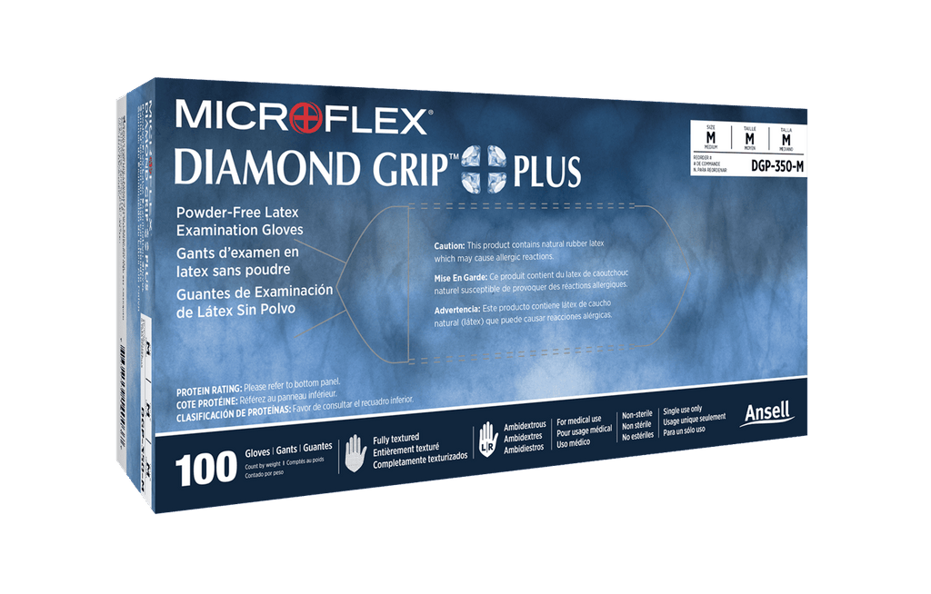 Ansell MICROFLEX Diamond Grip Plus DGP-350 - AED Professionals