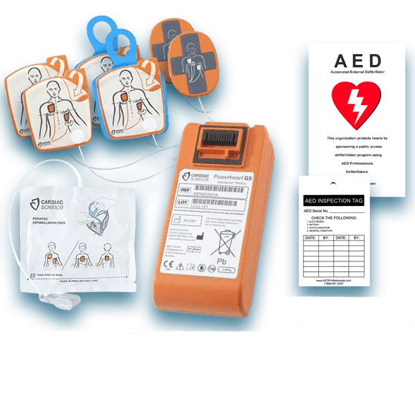Cardiac Science Powerheart G5 AED Electrode Pad & Battery Maintenance Package - AED Professionals