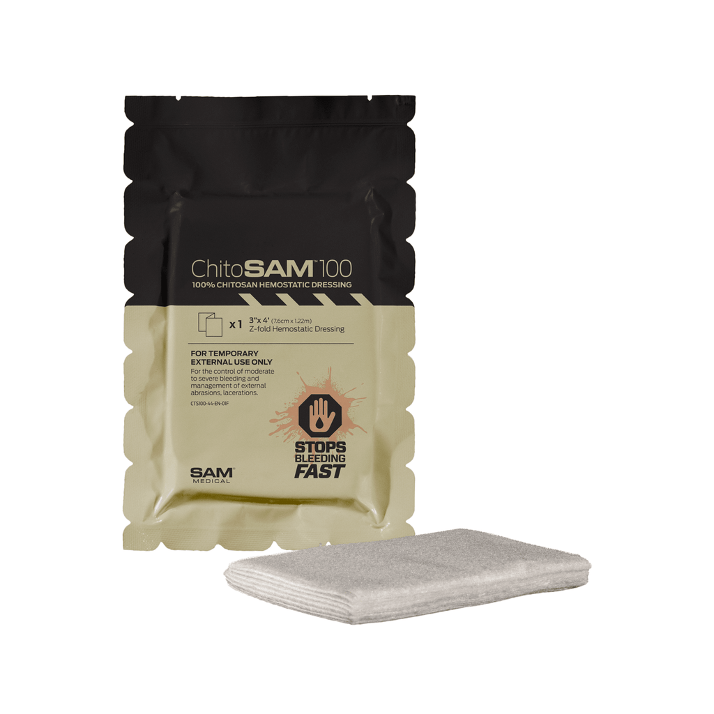 ChitoSAM 100 Blood Clotting Dressing, 3