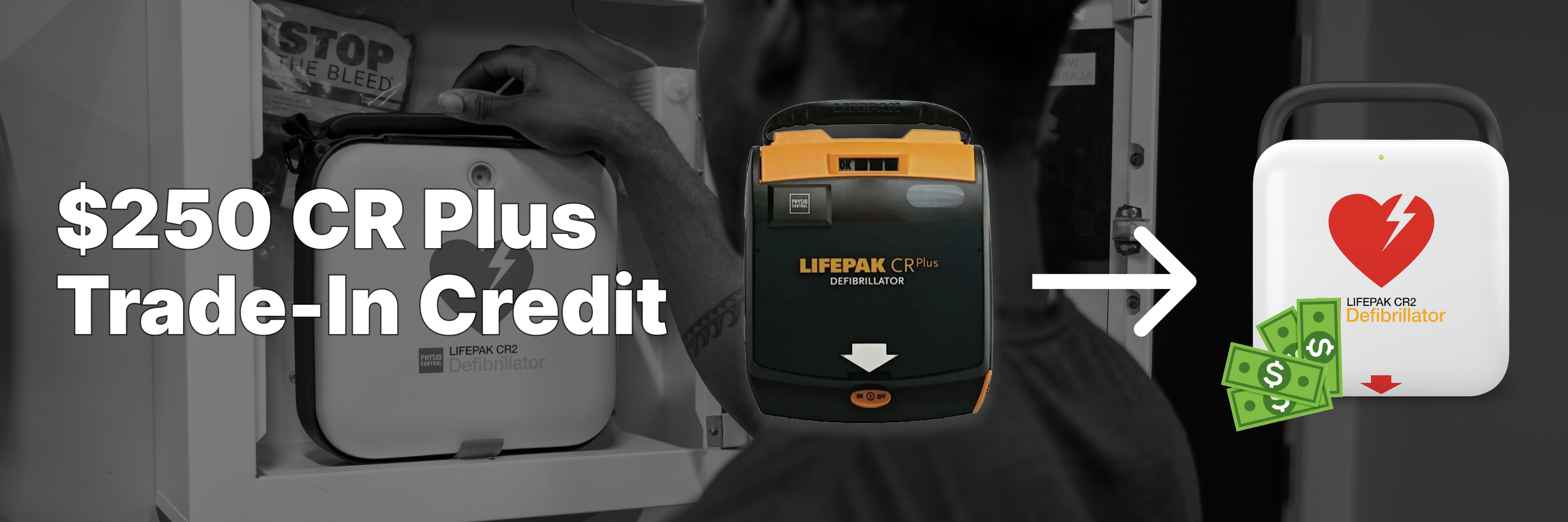 Lifepak cr plus trade in banner