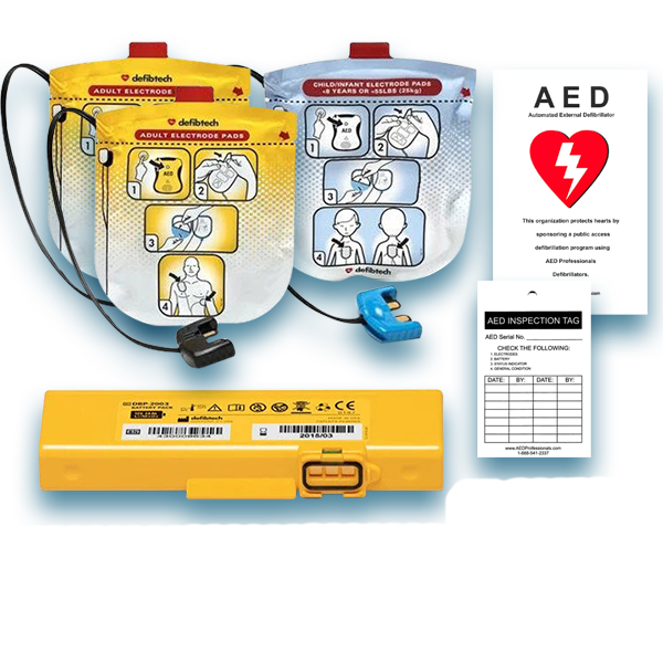 Defibtech Lifeline VIEW AED Pad & Battery Maintenance Pack - AED Professionals