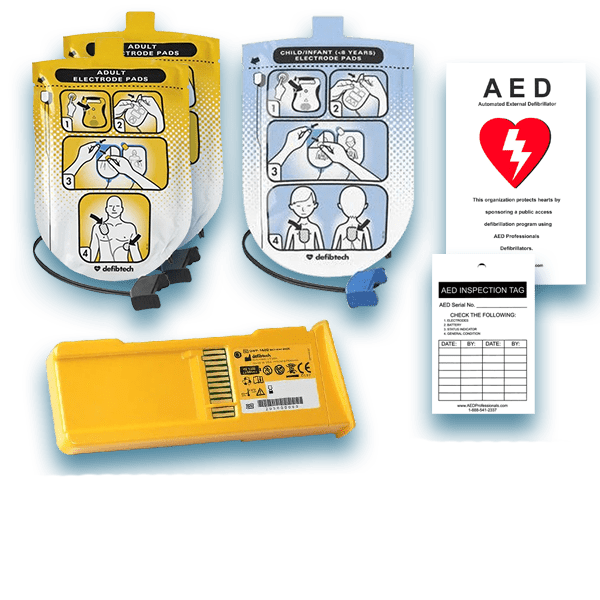 Defibtech Lifeline/Lifeline Auto AED Pad & Battery Maintenance Package - AED Professionals