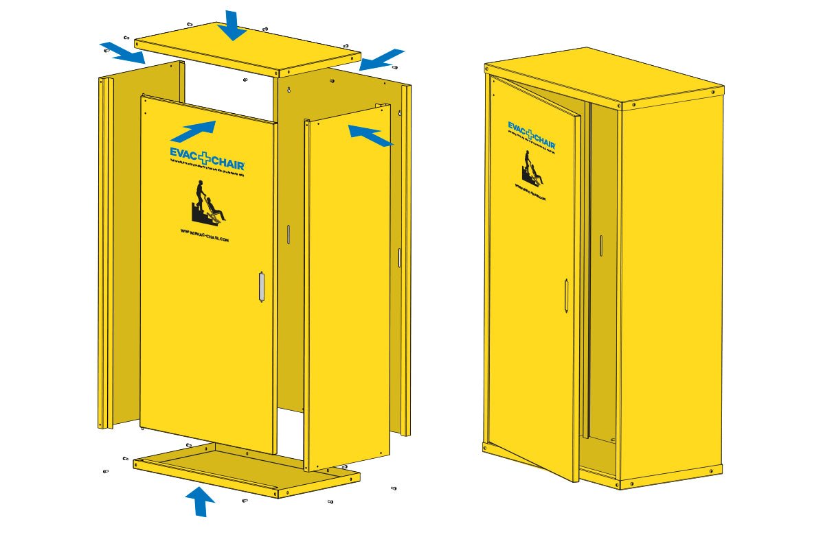 Evac+Chair Metal Storage Cabinet - AED Professionals
