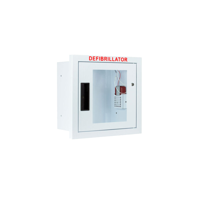 Semi Recessed AED Cabinet, Compact - Best Automated External Defibrillators from Cubix Safety - Shop now at AED Professionals