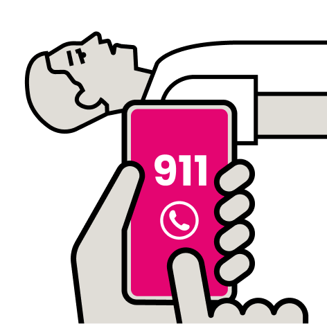 Step 3 of 3 for proper Narcan usage