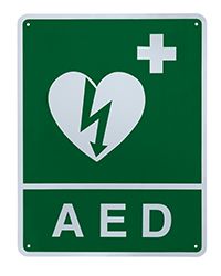 ILCOR Flush Wall Sign (AED) - AED Professionals