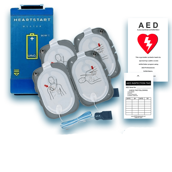 Philips HeartStart FRx AED Electrode Pad & Battery Maintenance Package - AED Professionals