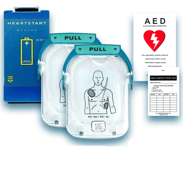 Philips HeartStart Onsite AED Electrode Pad & Battery Maintenance Package - AED Professionals