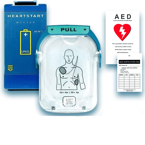 Philips HeartStart Onsite AED Electrode Pad & Battery Maintenance Package - AED Professionals