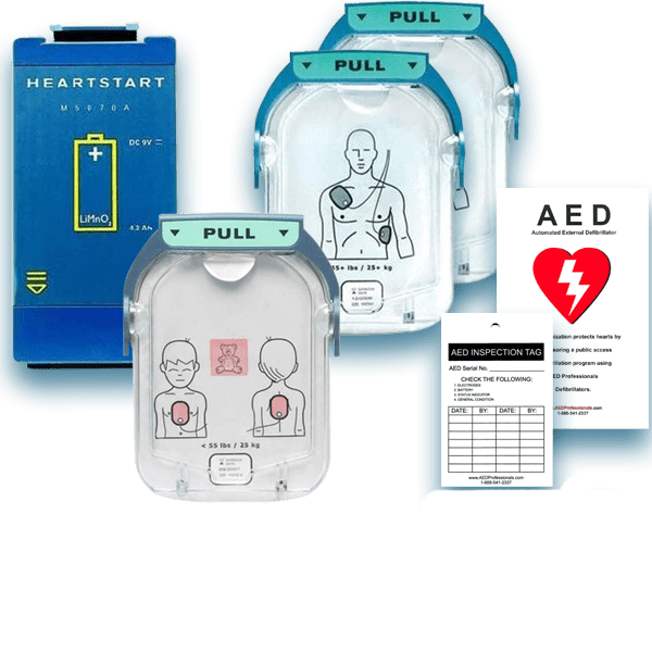 Philips AED Maintenance Package - Electrode Pad & Battery – AED