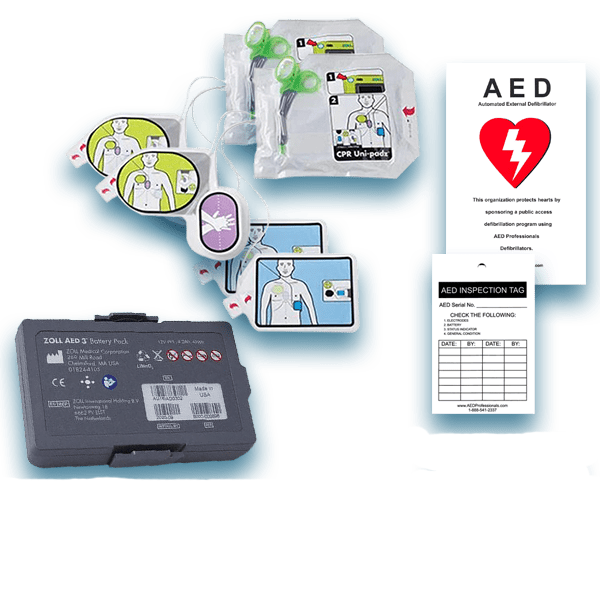 ZOLL AED 3 Electrode Pad & Battery Maintenance Package - AED Professionals