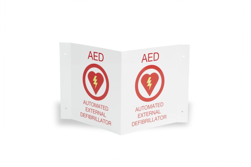 ZOLL AED Wall Sign Kit: One Flush and one 3-D - AED Professionals