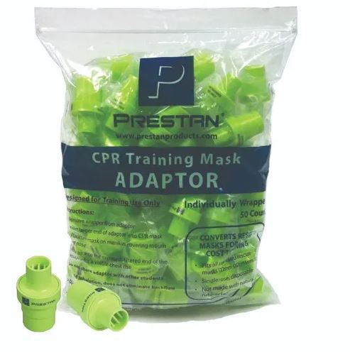 Prestan Rescue Mask Adapters, 50 Pack - Best  from Prestan - Shop now at AED Professionals
