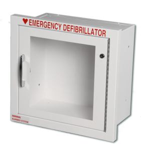 Standard Semi-Recessed AED Cabinet, Compact - Best Automated External Defibrillators from Modern Metal Products - Shop now at AED Professionals