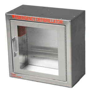 Stainless Steel Surface Mount AED Cabinet, Compact - Best Automated External Defibrillators from Modern Metal Products - Shop now at AED Professionals
